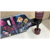 Image 4 : Mercer Drop-Through Longboard with Purple Wolf Graphic and Stickers