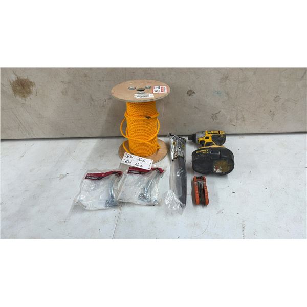 DeWalt 18V Cordless Impact Driver, Orange Polypropylene Rope Spool, Door Pulls, and More