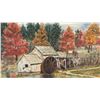 Image 3 : Four Framed Landscape Paintings Including E. Mitchell Watermill and Covered Bridge Scenes, Largest