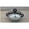 Image 6 : Silampos Aluminum Pressure Cooker with Clamp Lid and Weight-Controlled Regulator