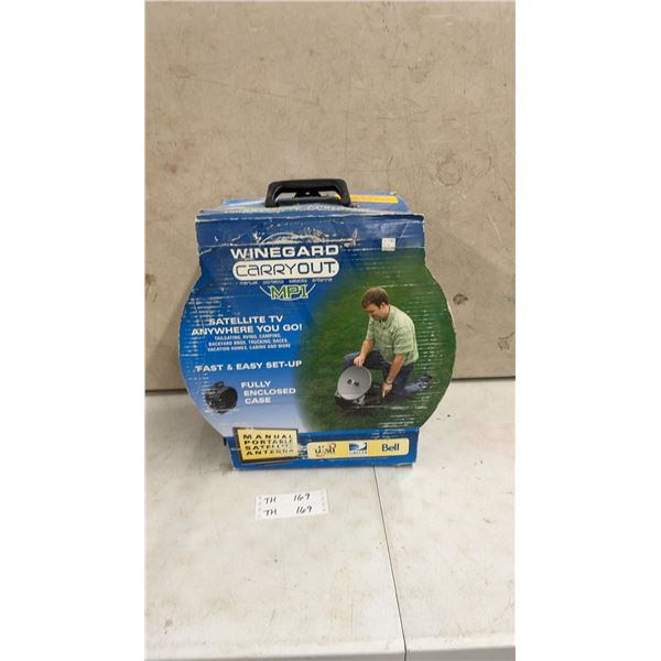 Winegard Carryout MP1 Manual Portable Satellite TV Antenna
