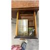 Image 6 : Singer Model 201-3 Electric Sewing Machine in Wooden Drop-Leaf Cabinet