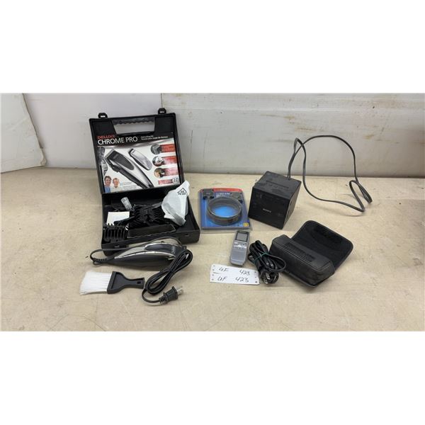 Wahl Deluxe Chrome Pro Haircutting Kit, Sony ICF-C1 Alarm Clock, ICD-BX140 Recorder, and More