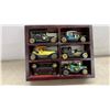 Image 2 : Miniature Die-Cast Vintage Automobile Collection with Wooden Display Cases and More