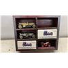 Image 3 : Miniature Die-Cast Vintage Automobile Collection with Wooden Display Cases and More