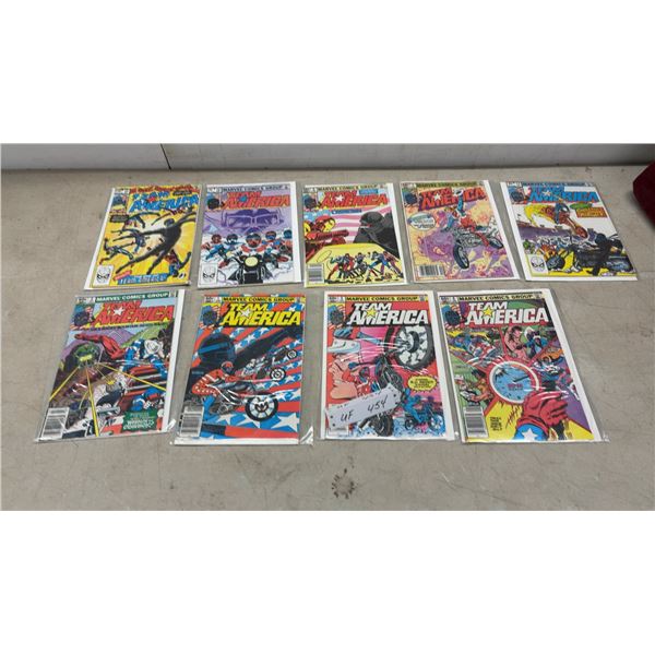 9 Team America Series Marvel Comics Group Comic Books, 1982-1983