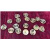 Image 2 : Lot of 17 U.S. Military Uniform Collar Insignia Pins, Gold-Toned Metal with Clutch Backs