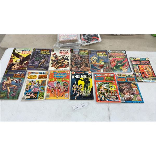 Vintage DC and Gold Key Korak Son of Tarzan, Tarzan Family, and Weird Worlds Comics, $0.15 - 0.50