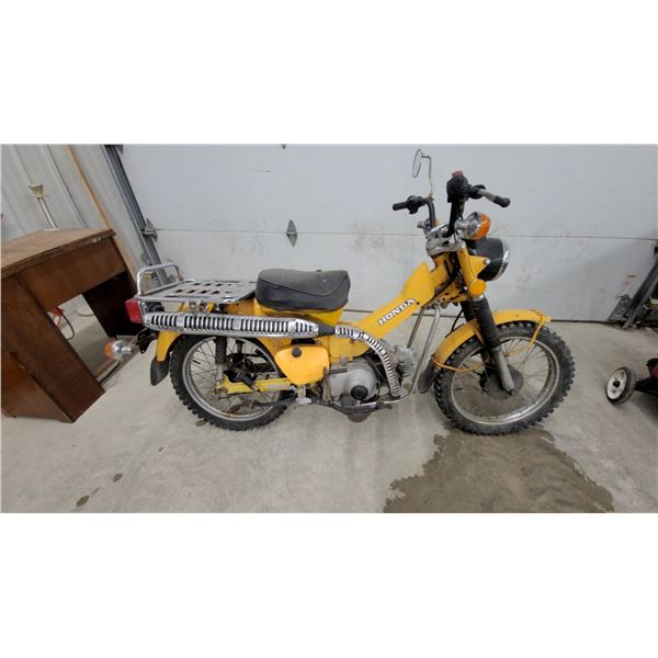 1978 Honda CT 90 Trail Mini Motorcycle, S# 1902921 Compression Not Running from Sitting