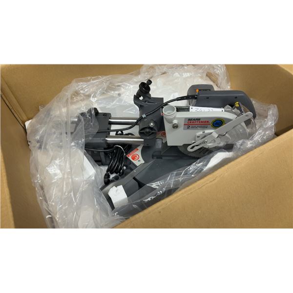 New in Box Sears Craftsman 8 1/4" Sliding Compound Miter Saw with 2-Year Warranty