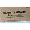 Image 4 : New in Box Sears Craftsman 8 1/4" Sliding Compound Miter Saw with 2-Year Warranty