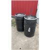Image 1 : Two 30-Gallon Poly Barrels