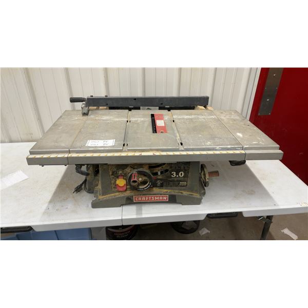 Craftsman 10" Table Saw, Model 137-271350, 3.0 HP, 120V, 15 Amp, 5000 RPM