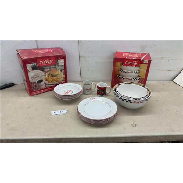 Coca-Cola Dinnerware Set, Drive-In 3 Piece Nesting Bowl Set