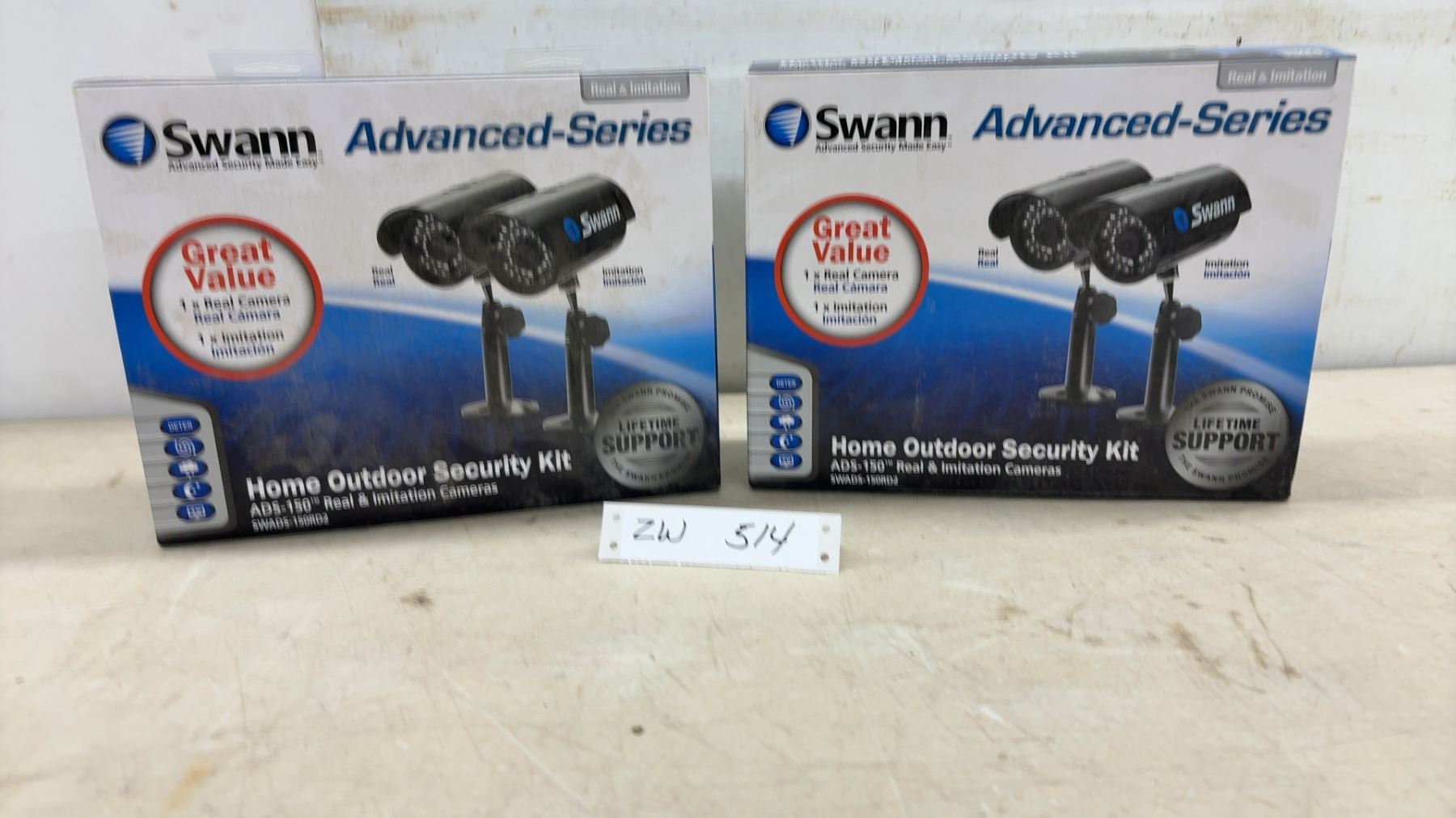 Swann Advanced-Series ADS-150 Home Outdoor Security Kit with Real and ...