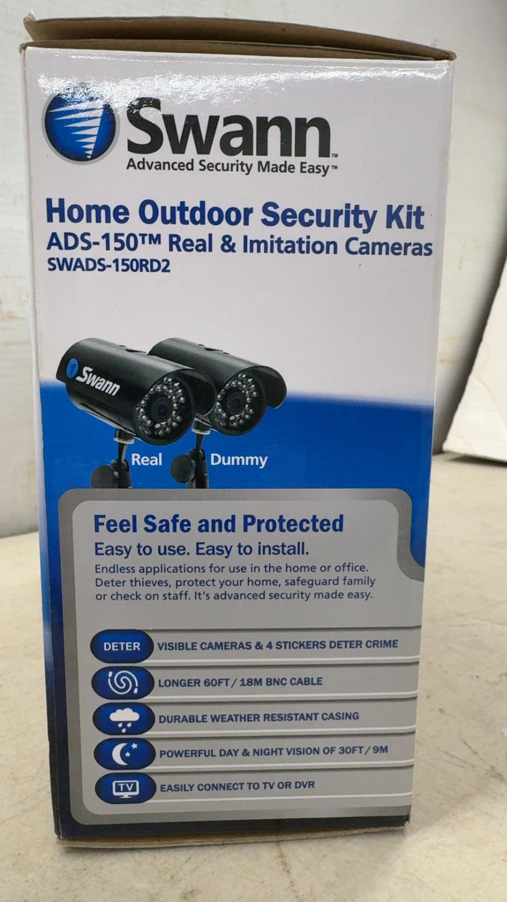 Swann Advanced-Series ADS-150 Home Outdoor Security Kit with Real and ...