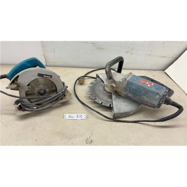 Power Tools: Makita 7-1/4" Circular Saw Model 5007NB and Bosch Cut off Saw