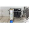 Image 1 : Mainstays Garment Rack 30 x 68 x 17 1/2" and Rolling Laundry Sorter with 2 Bags