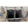 Image 4 : Mainstays Garment Rack 30 x 68 x 17 1/2" and Rolling Laundry Sorter with 2 Bags