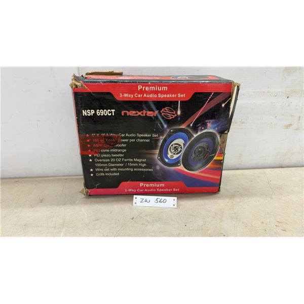 Nextar NSP 690CT Premium 3-Way Car Audio Speaker Set, 6 x 9", 150 Watt Peak