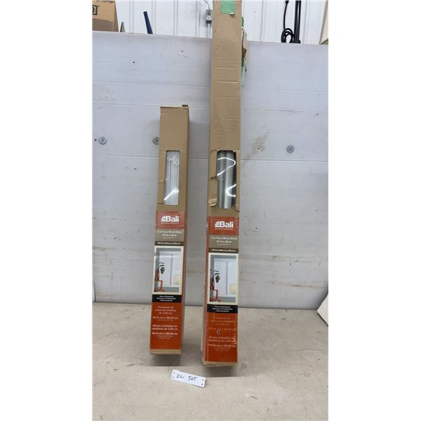 Bali 2" Faux Wood Blinds, White, 31 x 64" Room Darkening & 2 Blinds 47" Wide