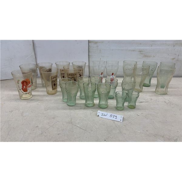 Coca-Cola Vintage and Reproduction Promotional Drinking Glasses Collection