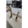 Image 1 : Pair of Delpak Taxidermy Ltd. Deer Leg Table Lamps on Rustic Wood Bases Oh Yeah She Will Luv Them