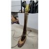 Image 3 : Pair of Delpak Taxidermy Ltd. Deer Leg Table Lamps on Rustic Wood Bases Oh Yeah She Will Luv Them