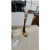 Image 4 : Pair of Delpak Taxidermy Ltd. Deer Leg Table Lamps on Rustic Wood Bases Oh Yeah She Will Luv Them