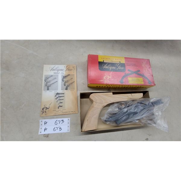 Antique Gun Model Kit with Prefabricated Hardwood Stock by The Antique Gun Model Co.