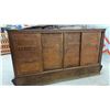 Image 3 : Antique Oak and Glass General Store Display Case with Sliding Doors and 2 Glass Shelves, 41 x 28 x