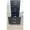 Image 5 : Black Metal Four-Drawer Vertical File Cabinet