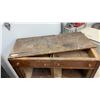 Image 6 : Antique Quartersawn Oak Mission Style Sideboard Buffet with 2 Doors, 3 Drawers, 38 x 48 x 20 1/2"