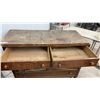 Image 7 : Antique Quartersawn Oak Mission Style Sideboard Buffet with 2 Doors, 3 Drawers, 38 x 48 x 20 1/2"