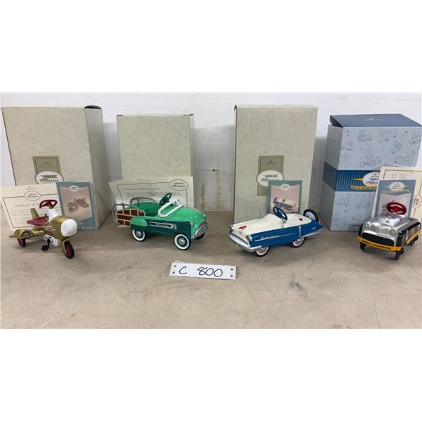Hallmark Kiddie Car Classics Atomic Missile Pedal Airplane Replica, Ranch Wagon, and More
