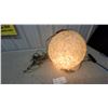 Image 1 : Vintage Mid-Century Modern Spherical Ice Chip Acrylic Pendant Light with Chain Working