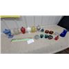 Image 1 : Wedgwood Jasperware Blue Lidded Urn, Assorted Glass Compotes, Candles, and More