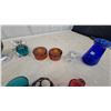 Image 4 : Wedgwood Jasperware Blue Lidded Urn, Assorted Glass Compotes, Candles, and More