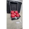 Image 5 : St. Pierre Bocce Ball Set with Eight Balls, Pallino, and Hard-Sided Carrying Case