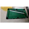 Image 5 : Miniature Tabletop Pool Table with Cues, Assorted Billiard Balls, and More
