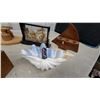 Image 7 : Wooden String Art Sailboat Sculptures, Painted Totem Pole, Miniature Desk, and More