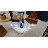 Image 8 : Wooden String Art Sailboat Sculptures, Painted Totem Pole, Miniature Desk, and More