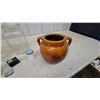 Image 3 : Brown Glazed Ceramic Bean Pot, Clear Glass Store Canister and More