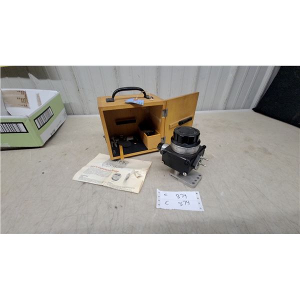 General Radio Type 1650-A Impedance Bridge with Original Wood Case and Manual