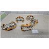 Image 1 : Vintage Baseball Catcher's Masks with Leather Padding and Wire Frames, Set of 5 N.O.S.