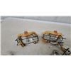 Image 2 : Vintage Baseball Catcher's Masks with Leather Padding and Wire Frames, Set of 5 N.O.S.