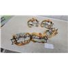 Image 3 : Vintage Baseball Catcher's Masks with Leather Padding and Wire Frames, Set of 5 N.O.S.