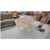 Image 5 : French Provincial Style Writing Desk with Six Drawers and Cabriole Legs 30 x 59 x 29"