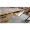 Image 7 : French Provincial Style Writing Desk with Six Drawers and Cabriole Legs 30 x 59 x 29"