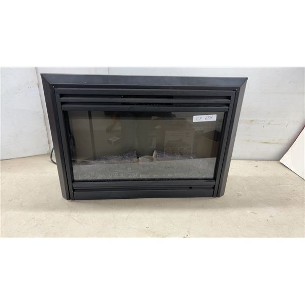 ClassicFlame MFB25WSTBL-1 Electric Fireplace Insert with Faux Logs and Glass Front